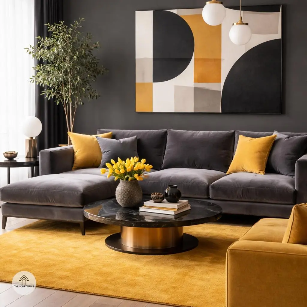 Bold Yellows and Grays