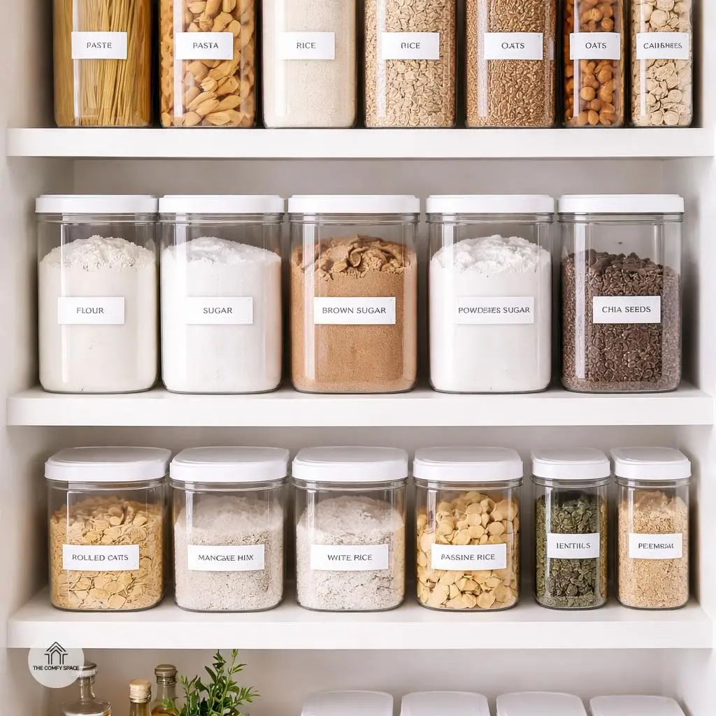 Use Clear Containers and Label Everything