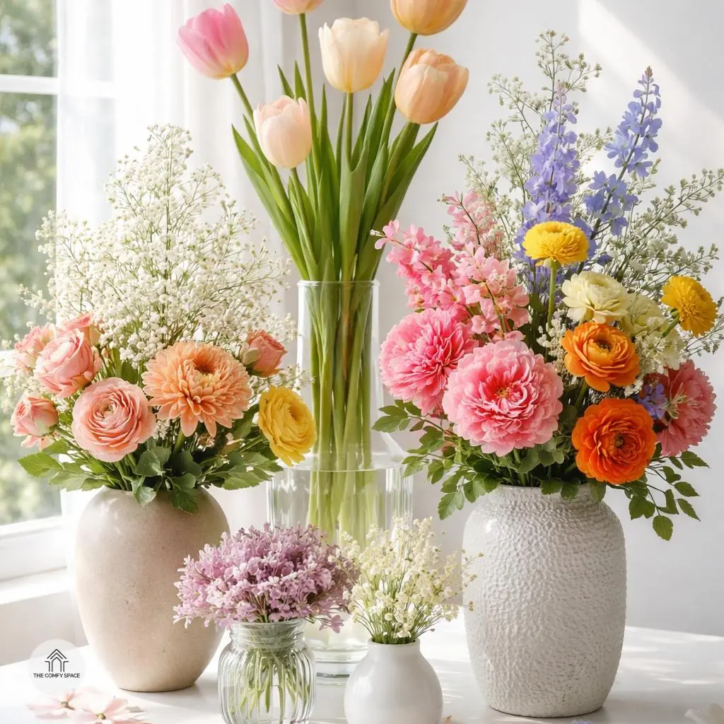 Bring Nature In: Use Real and Faux Flowers