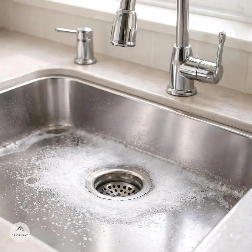 Scrub the Sink and Faucets