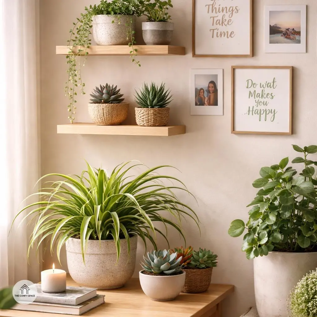 Personalize with Plants and Inspirational Decor
