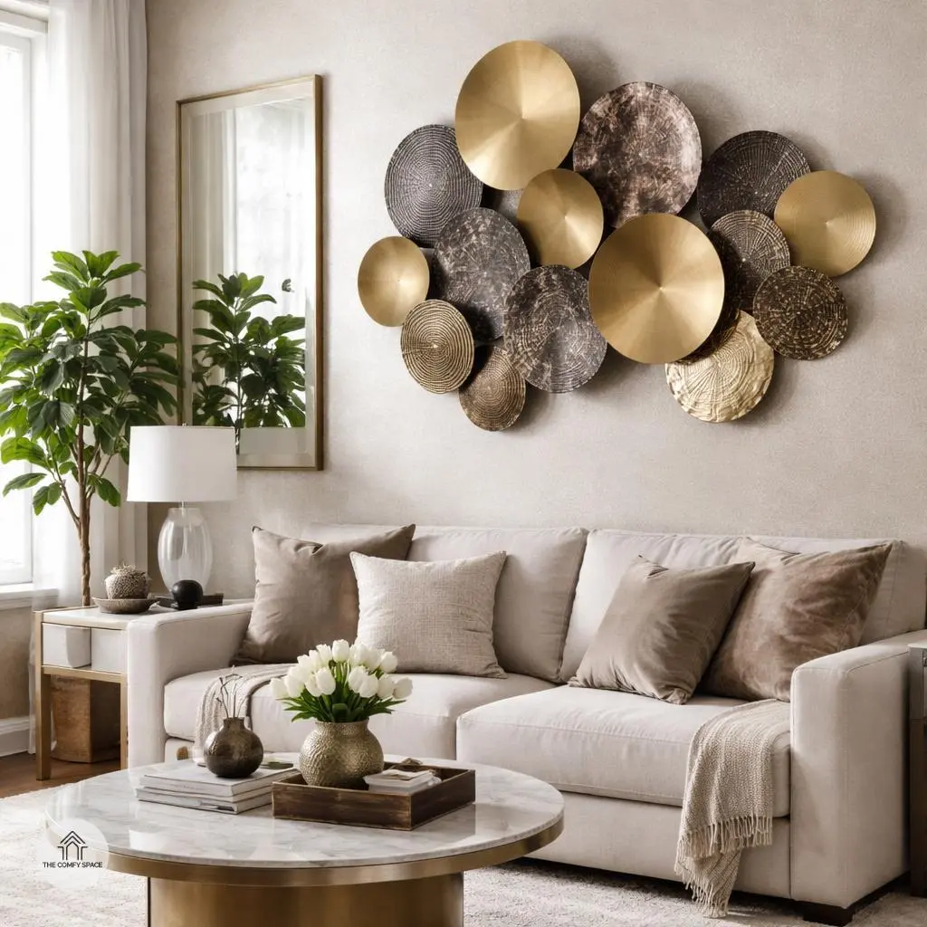 Metallic Wall Decor Ideas