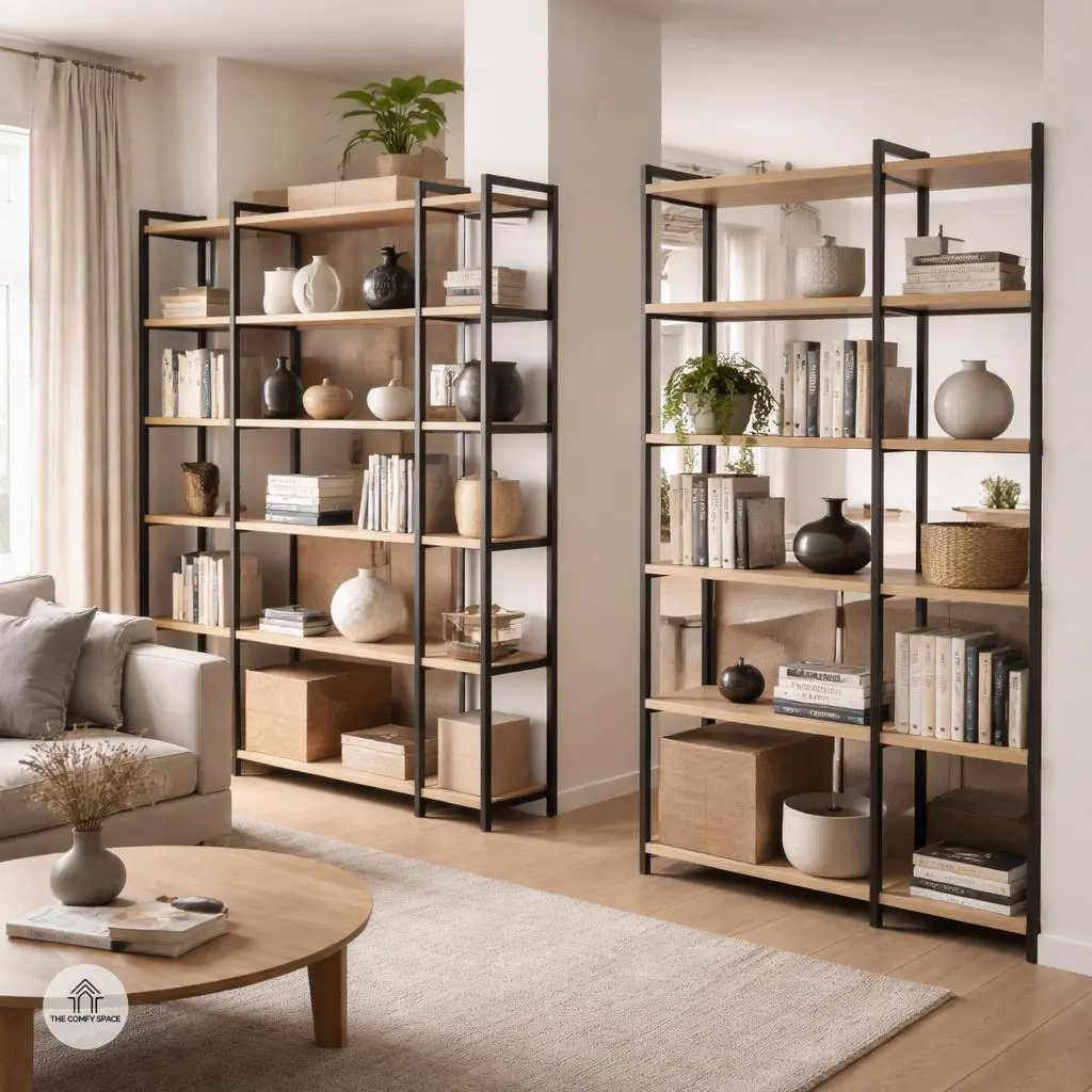 Adjustable Bookshelves and Room Dividers
