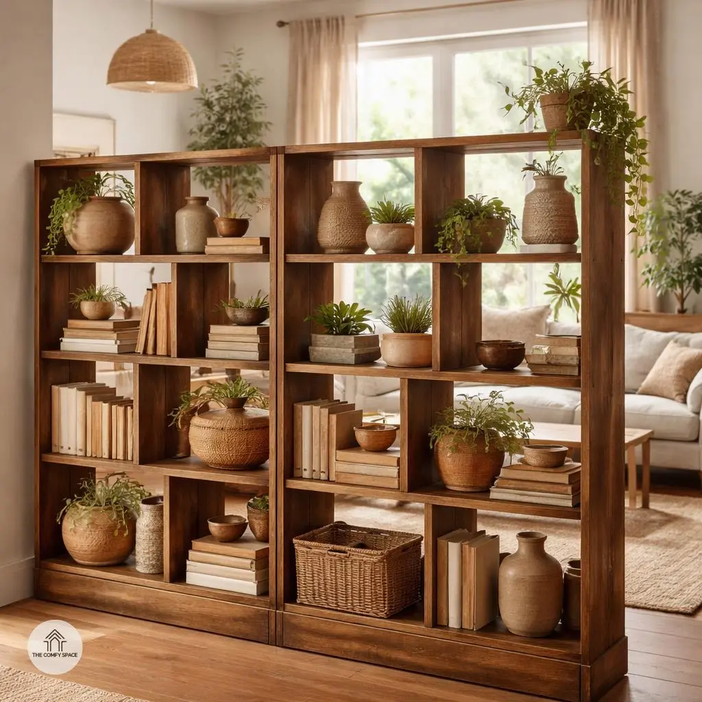 Repurposed Bookshelf Dividers