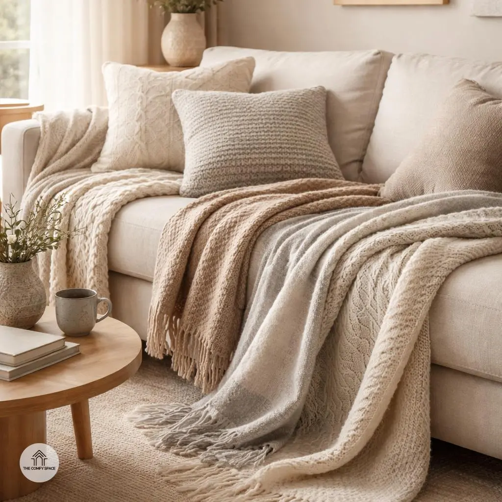 Adding Texture with Throws and Blankets