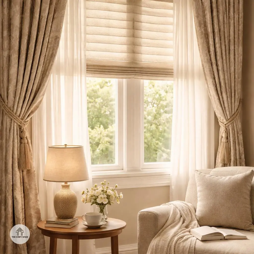 Create Cozy Corners with Layered Window Treatments