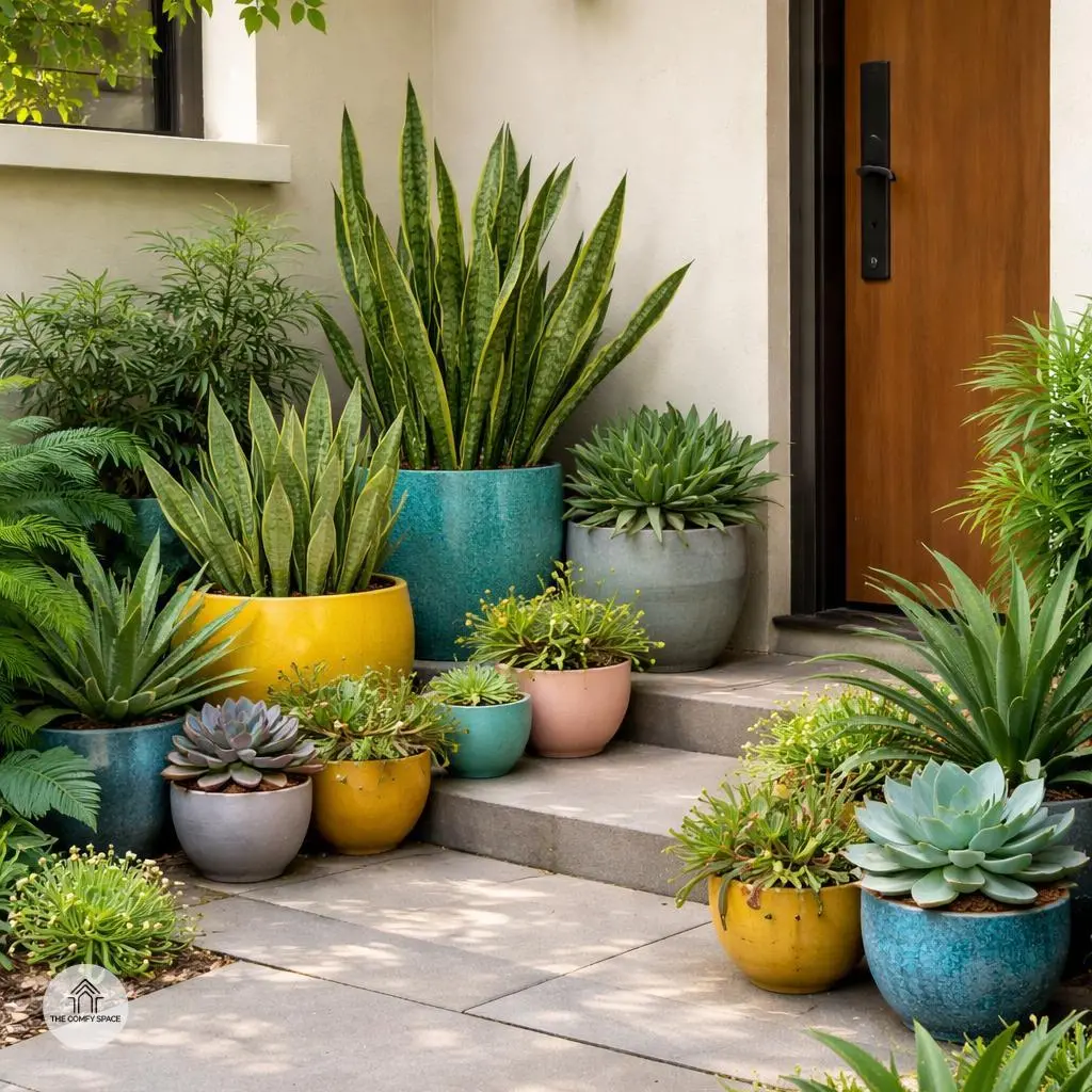 Create a Green, Lush Entrance With Plants