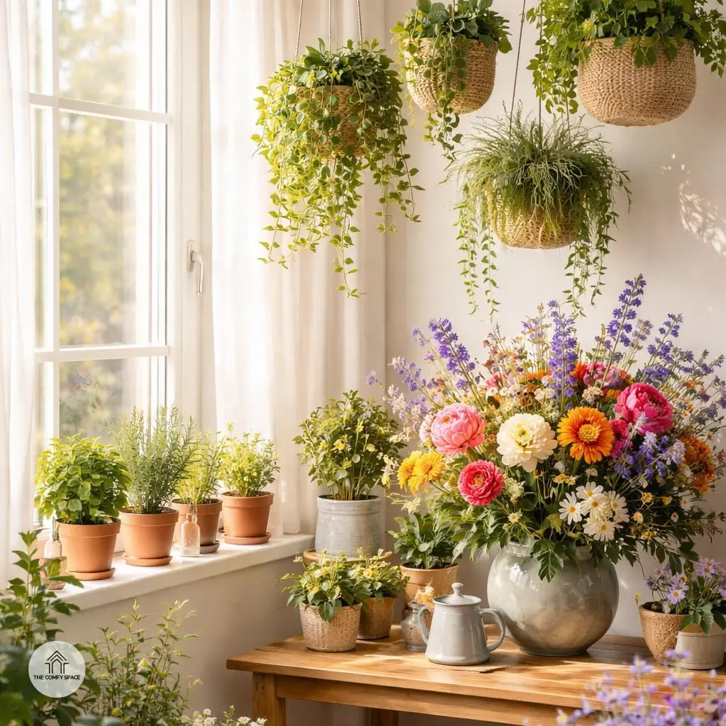 Incorporating Nature Through Plants and Greenery