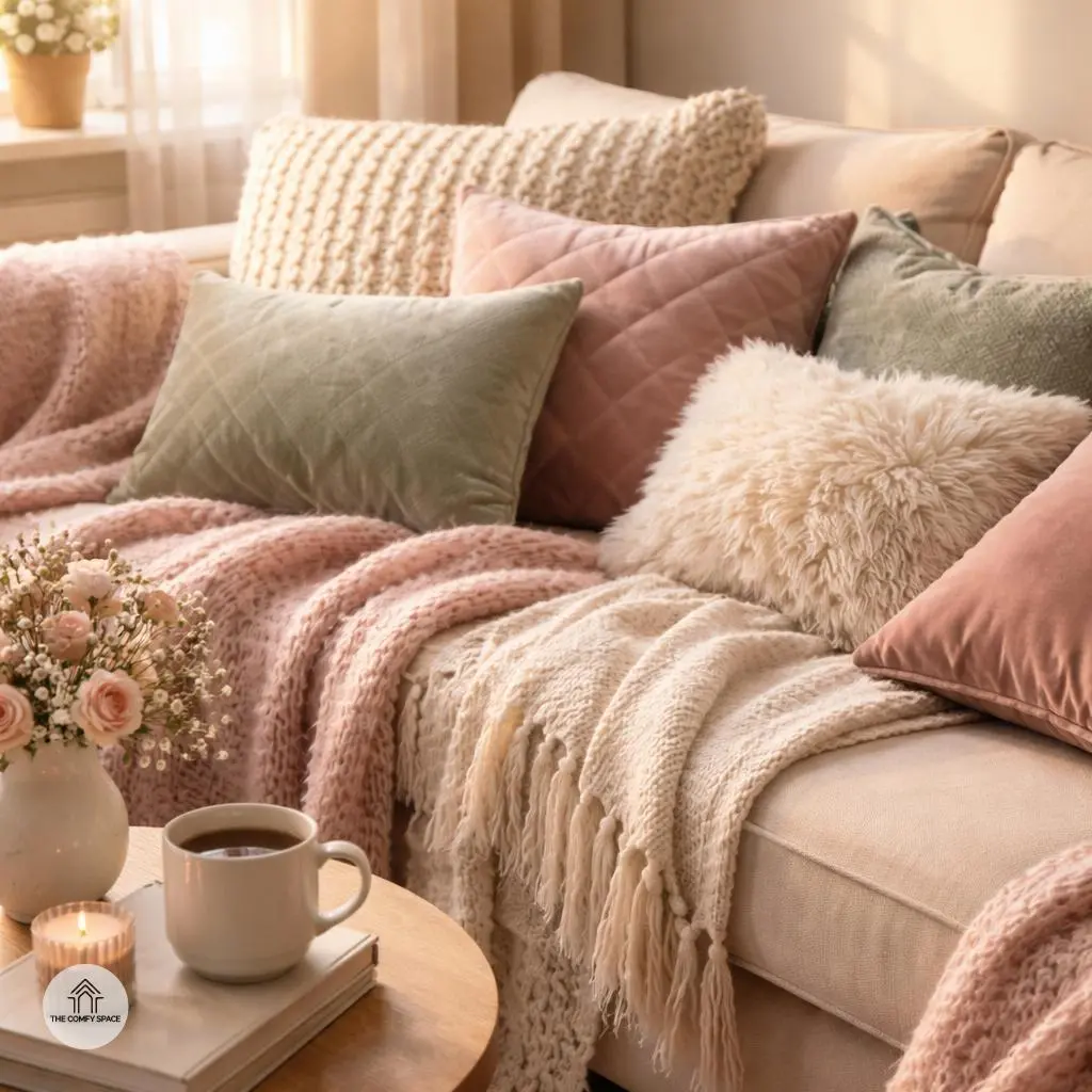 Layer Soft Throws and Cushions