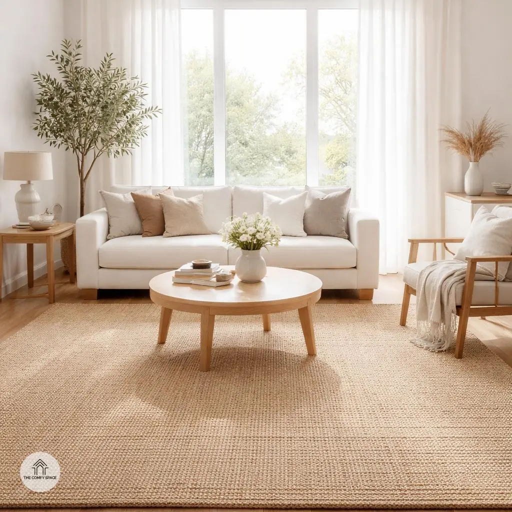 Replace Dark Rugs with Lighter, Natural Textures