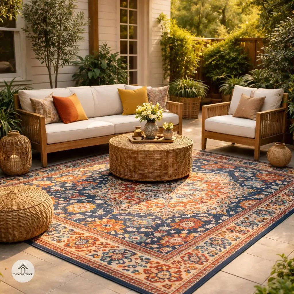 Adding Cozy Outdoor Rugs
