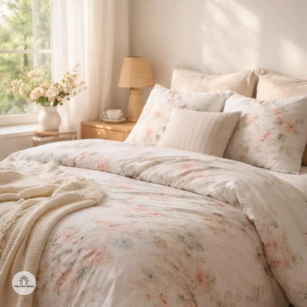 Bring in Lighter Bedding and Soft Textures