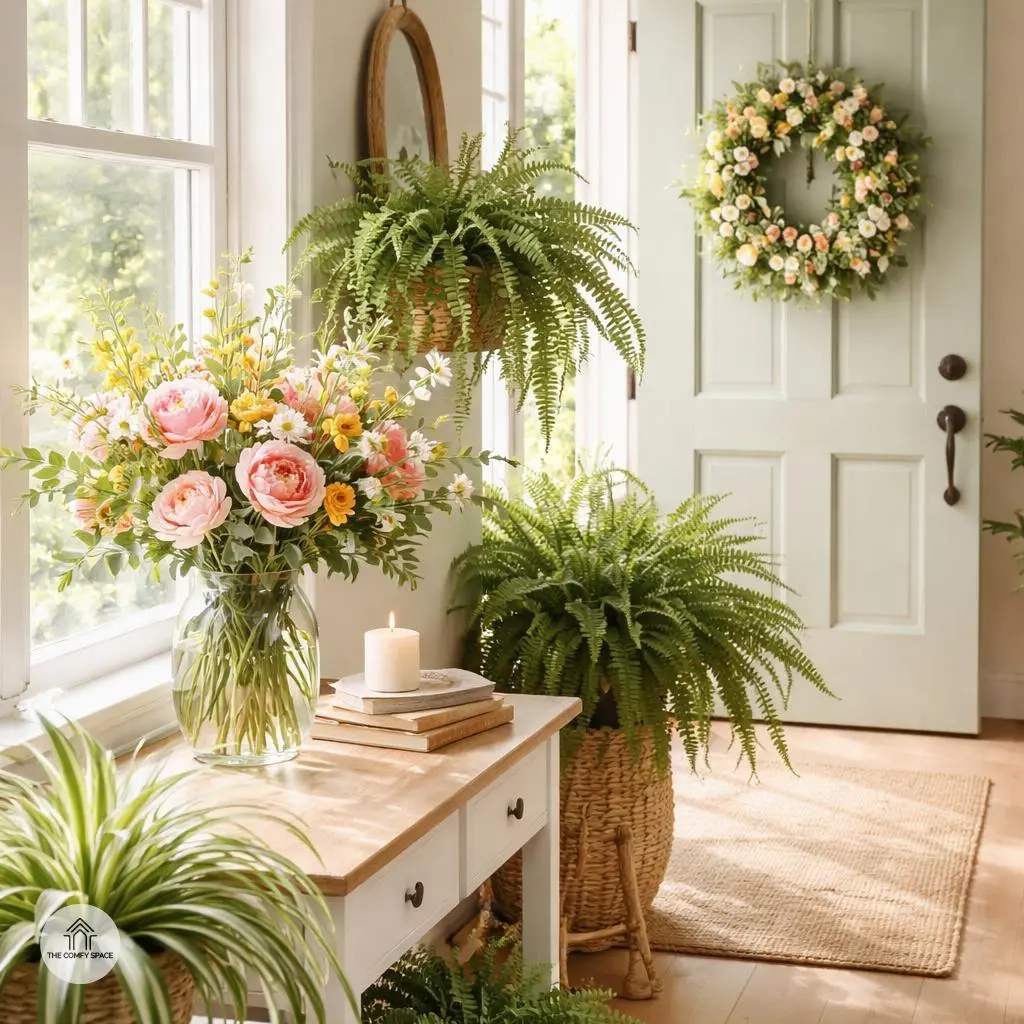 Bring in Fresh Greenery and Floral Arrangements