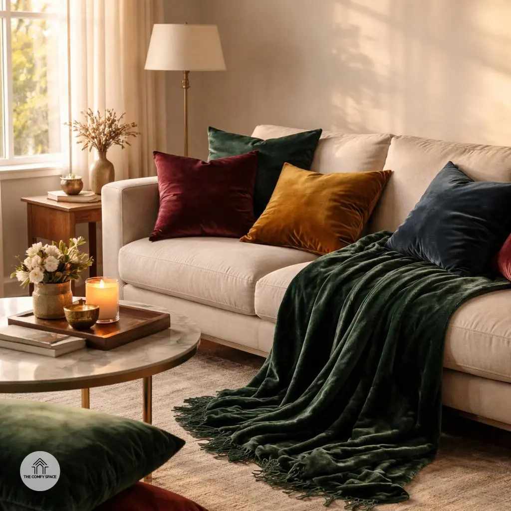 Velvet Accents for a Touch of Luxury