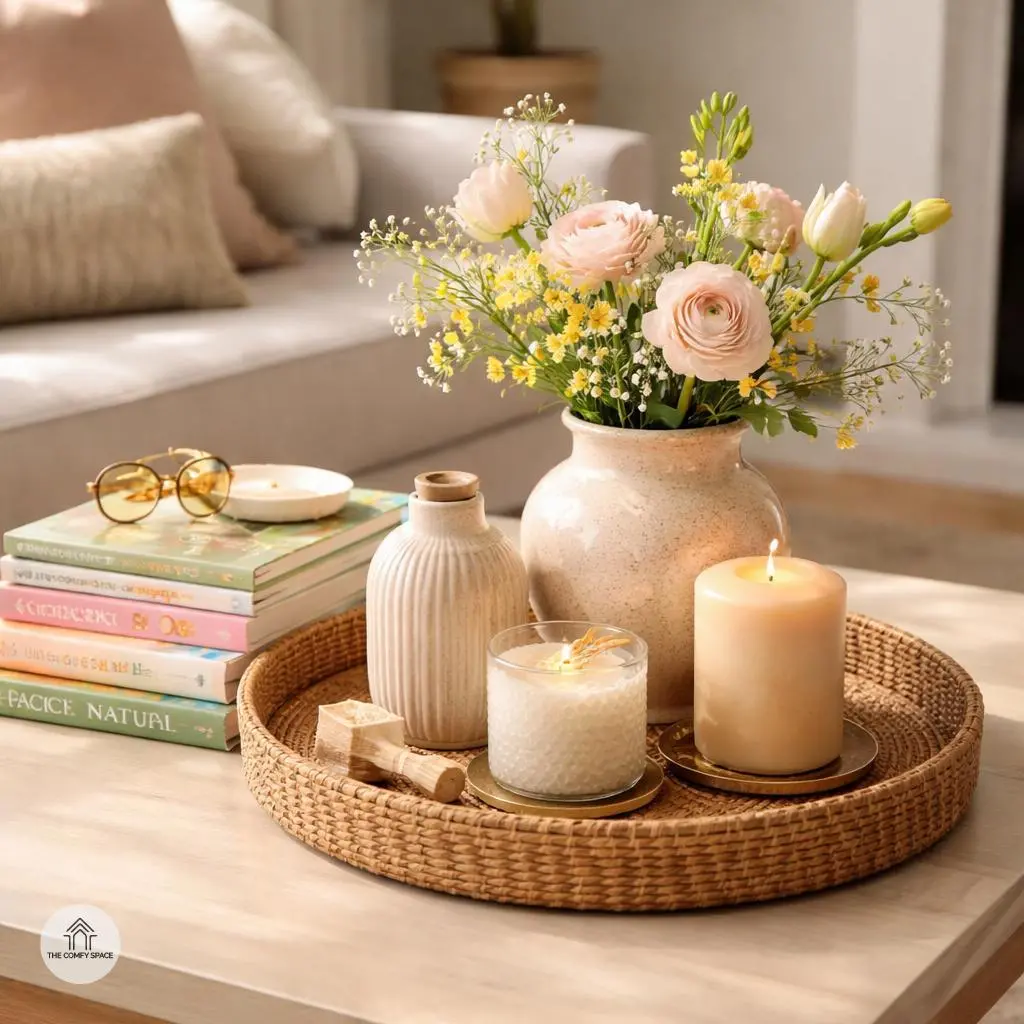 Refresh Surfaces with Decorative Trays and Books