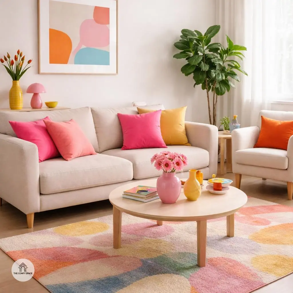 Add Accent Pieces with a Pop of Color