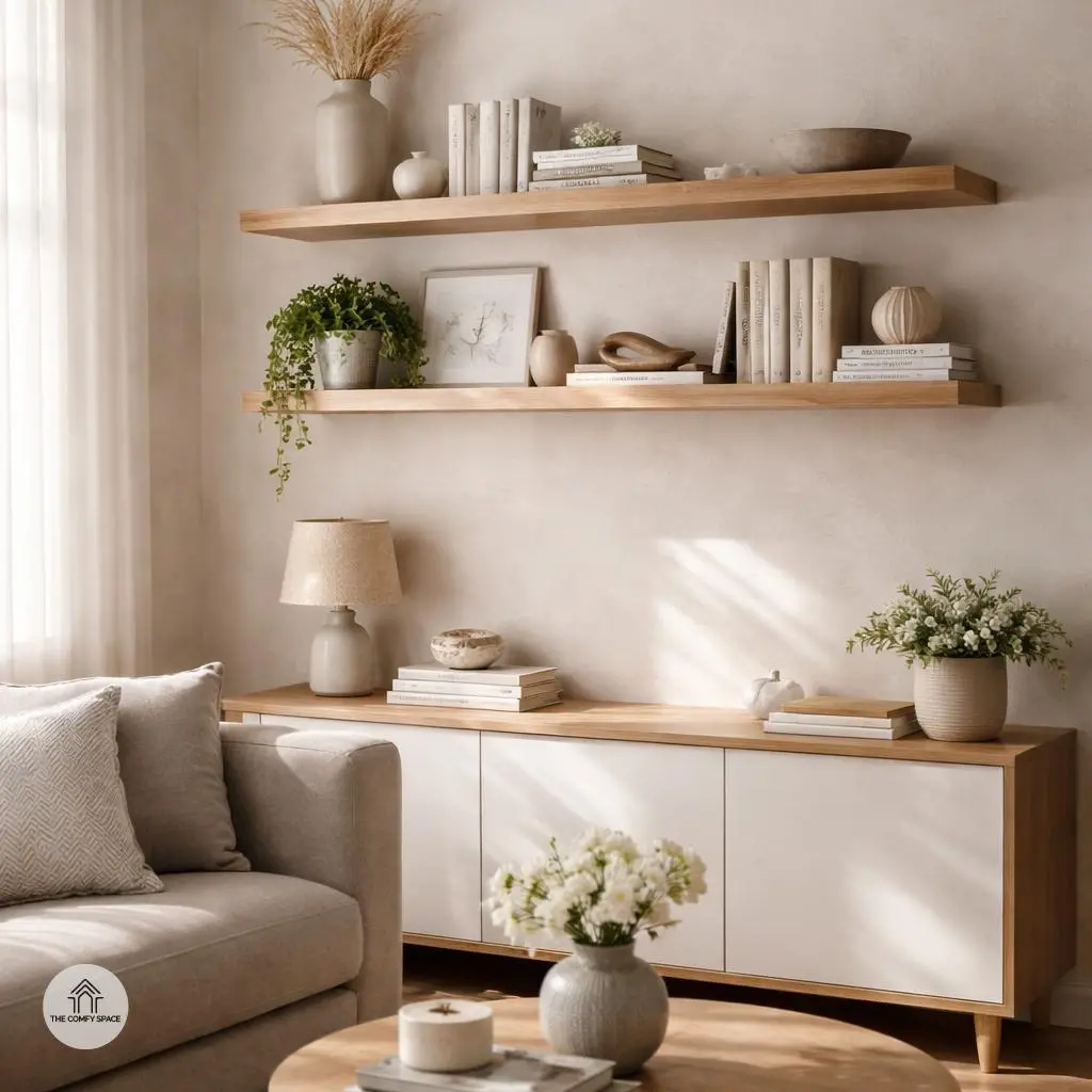 Maximizing Space with Floating Shelves