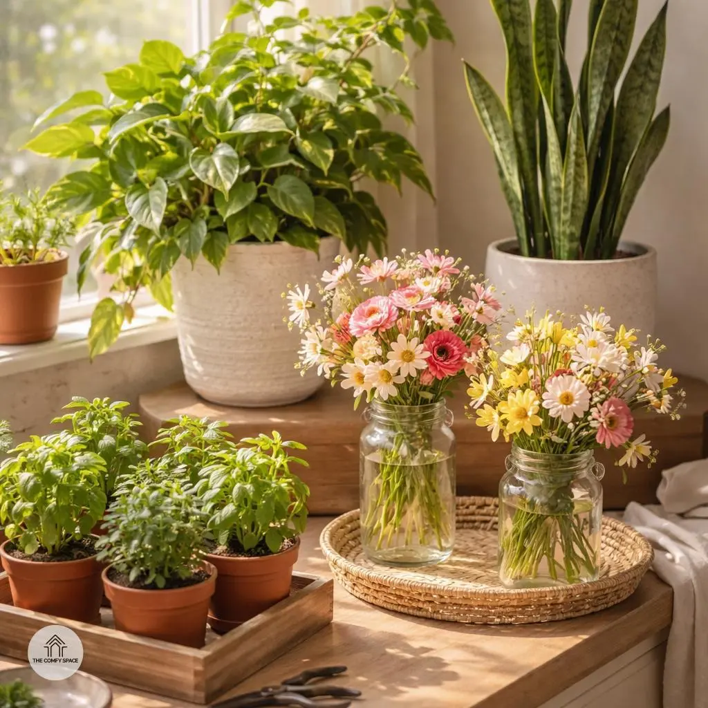 Bring Nature Indoors with Plants and Flowers