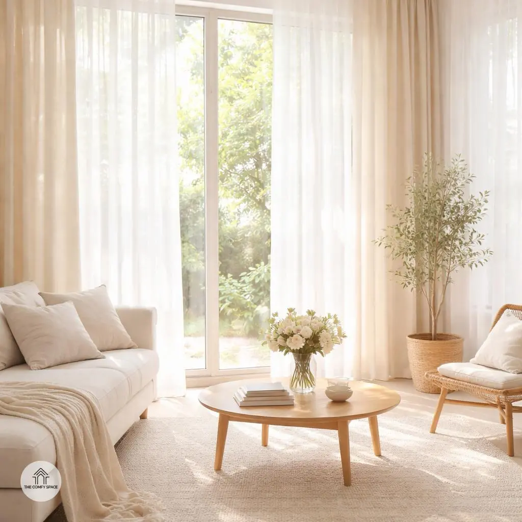 Opt for Light and Airy Curtains