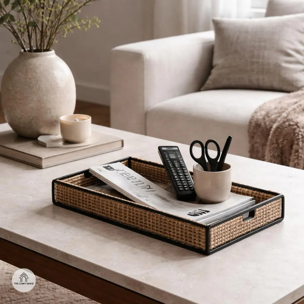 Tackle the Coffee Table Clutter