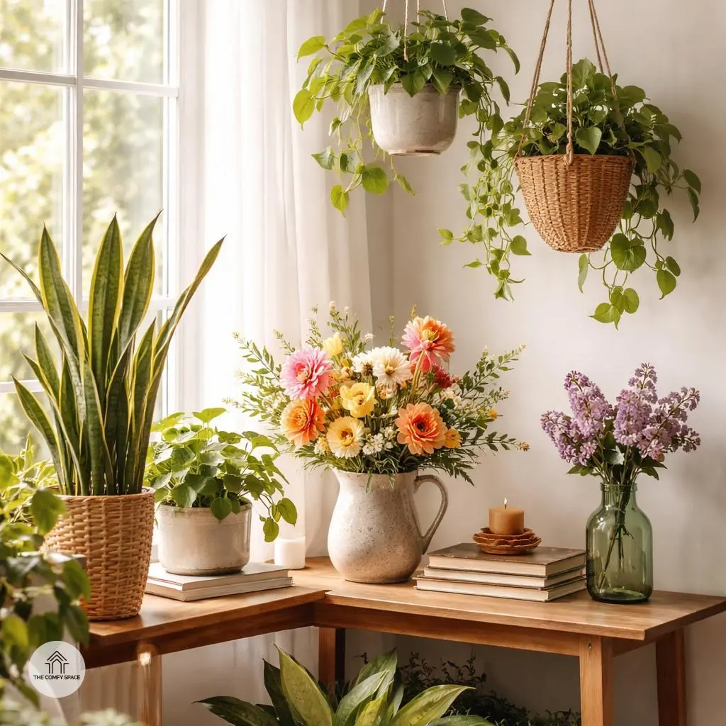 Integrating Greenery and Floral Accents