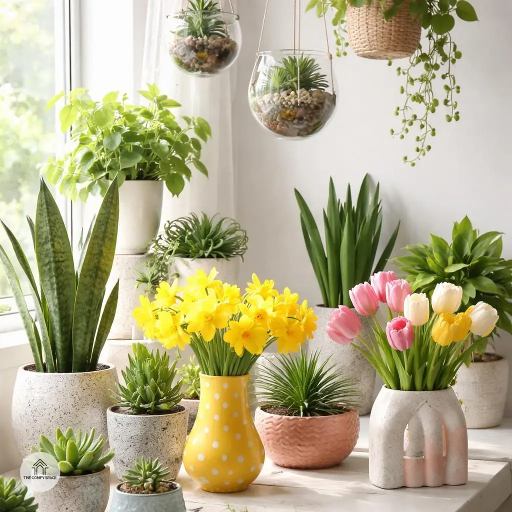 Bring in Nature with Plants and Flowers