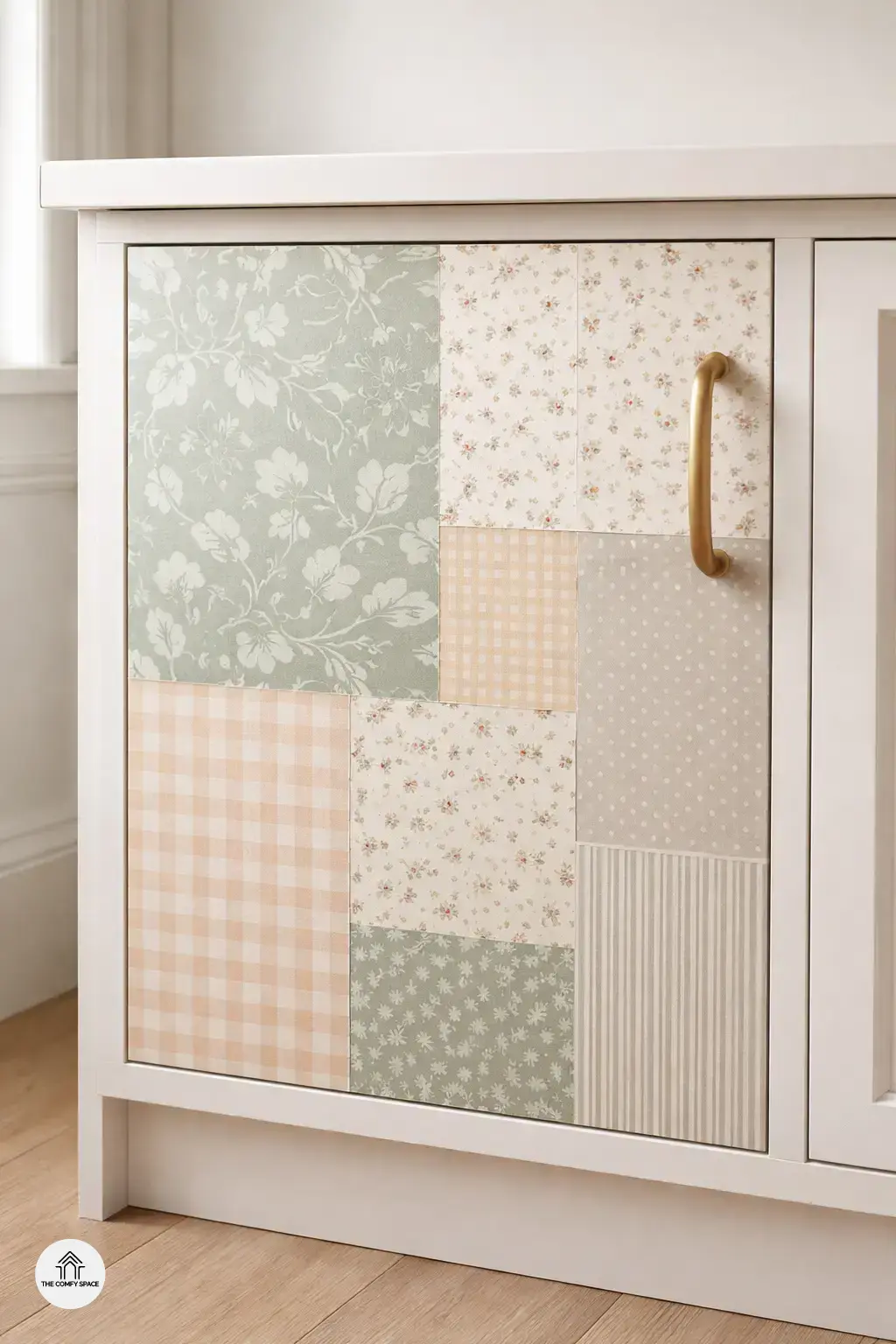 Creative Adhesive Options like Wallpaper and Fabric