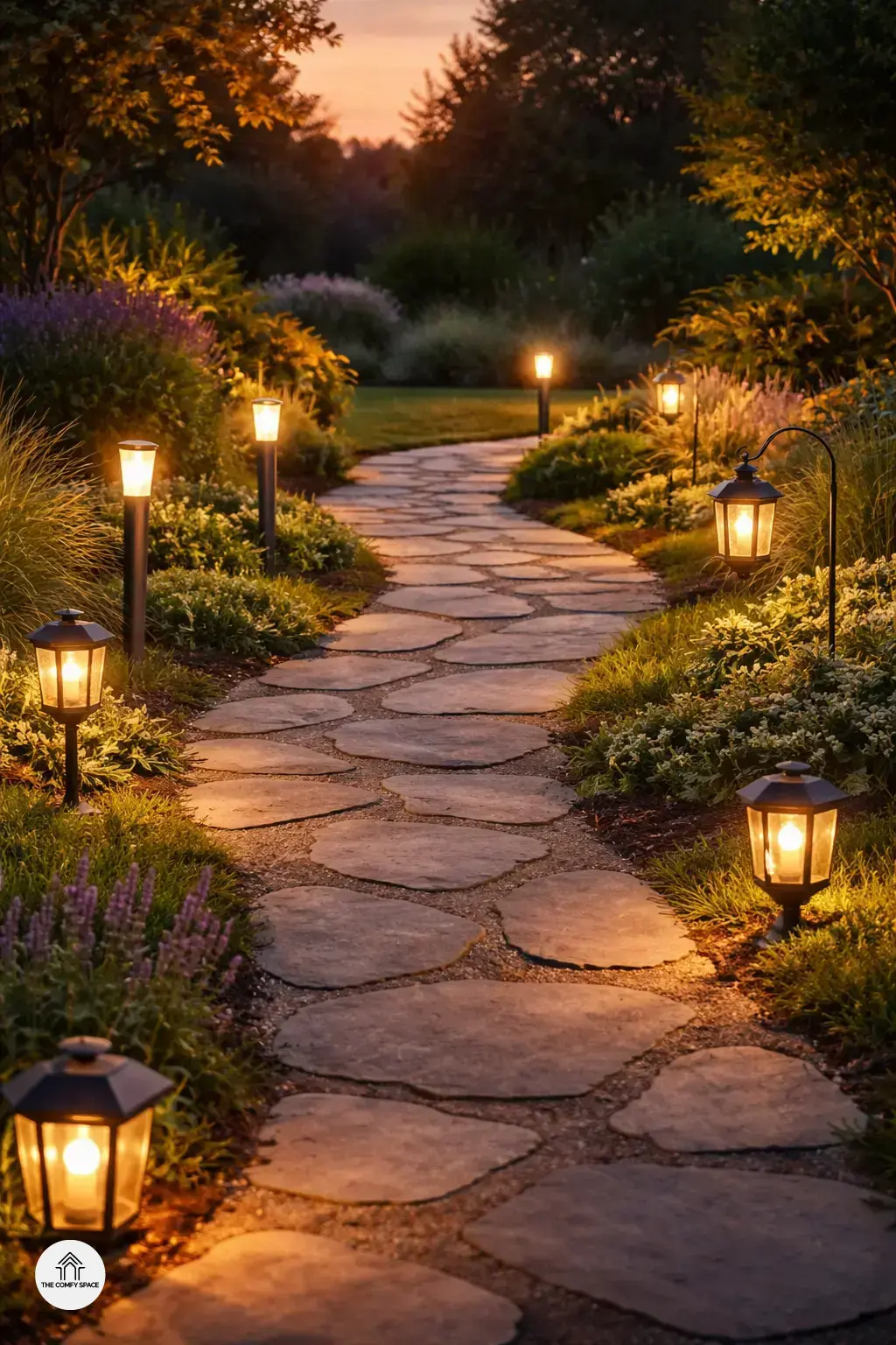 Solar-Powered LED Pathway Lights