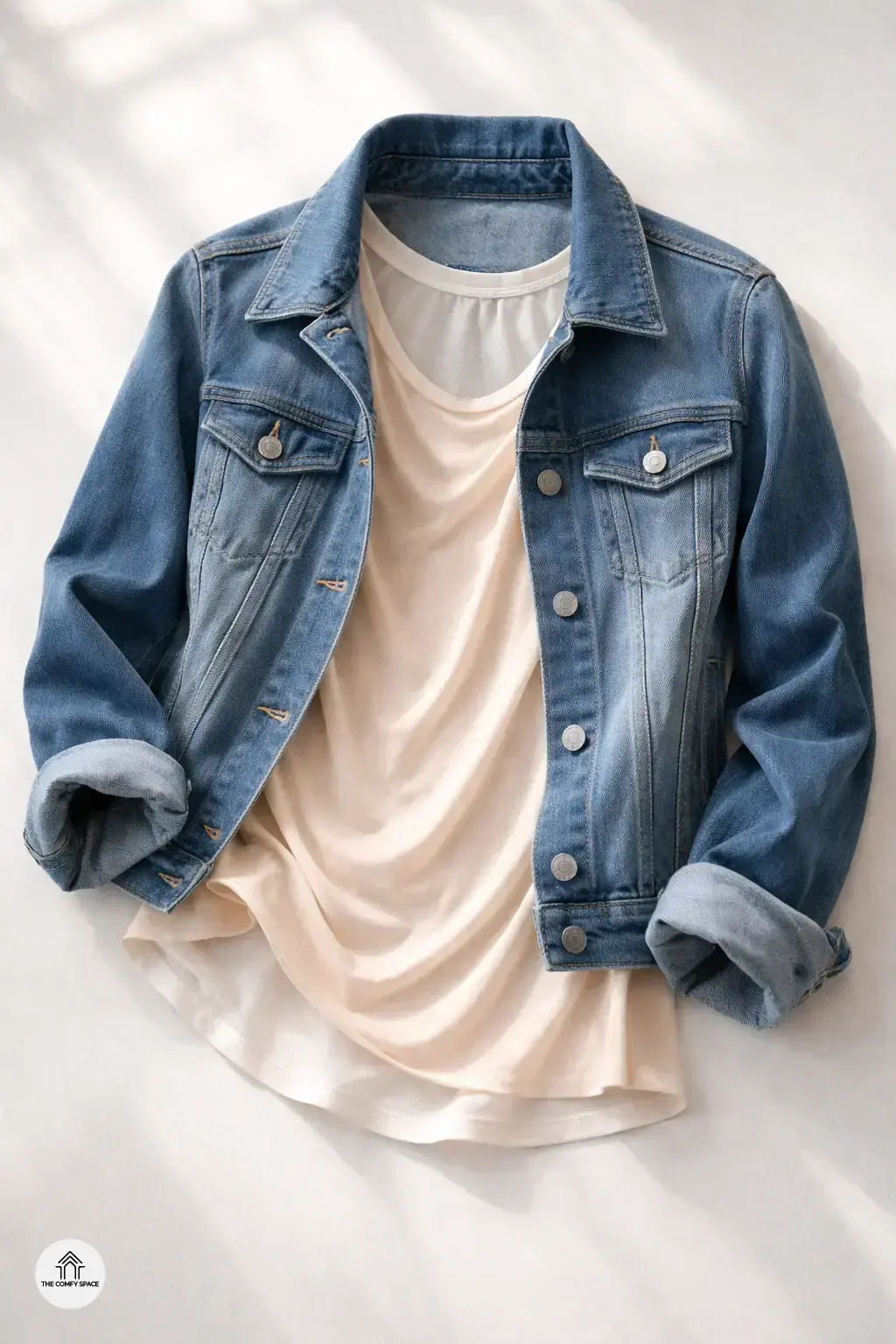 Denim and Jersey: Casual Meets Cozy