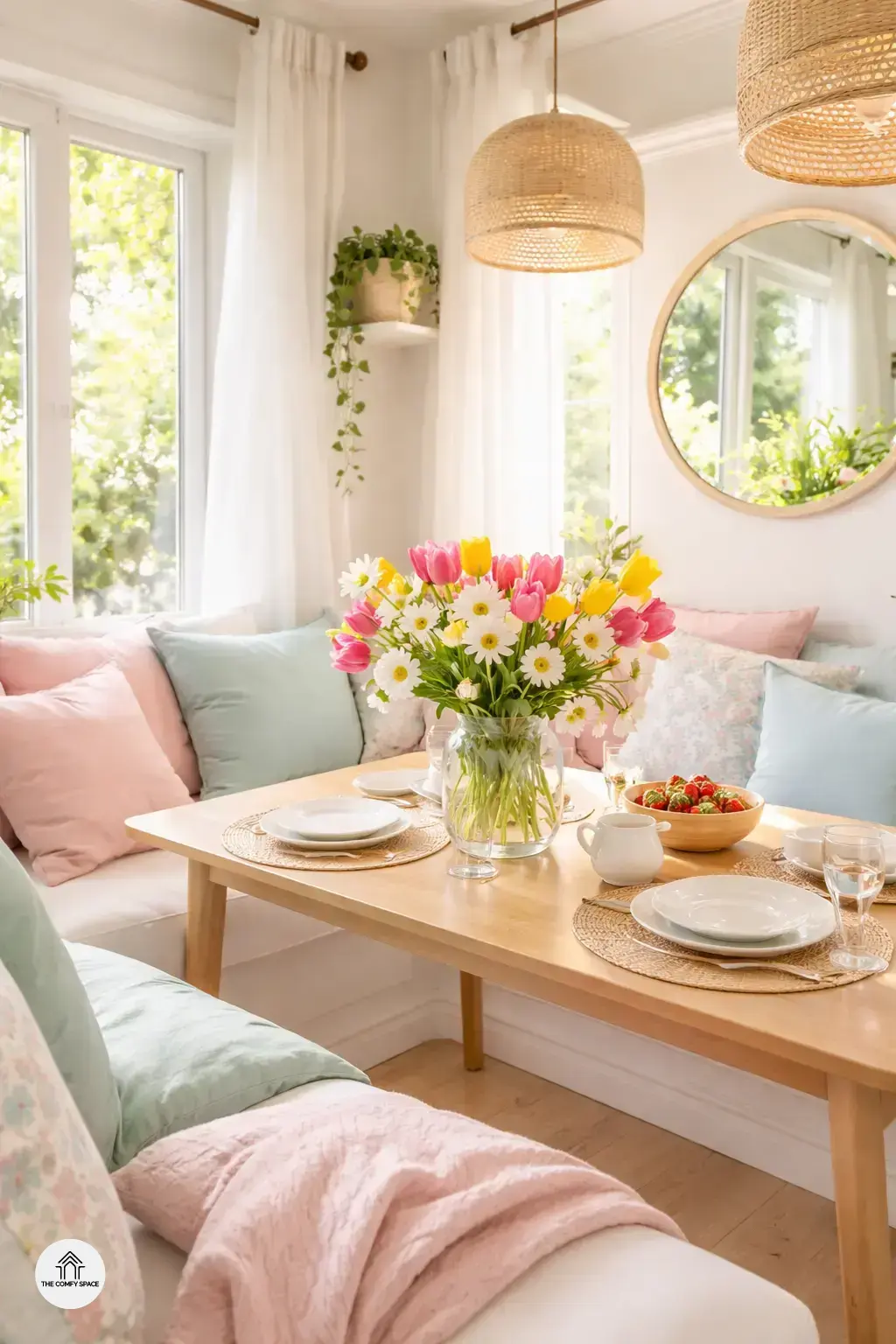 Welcome Spring with a Cozy and Inviting Dining Nook