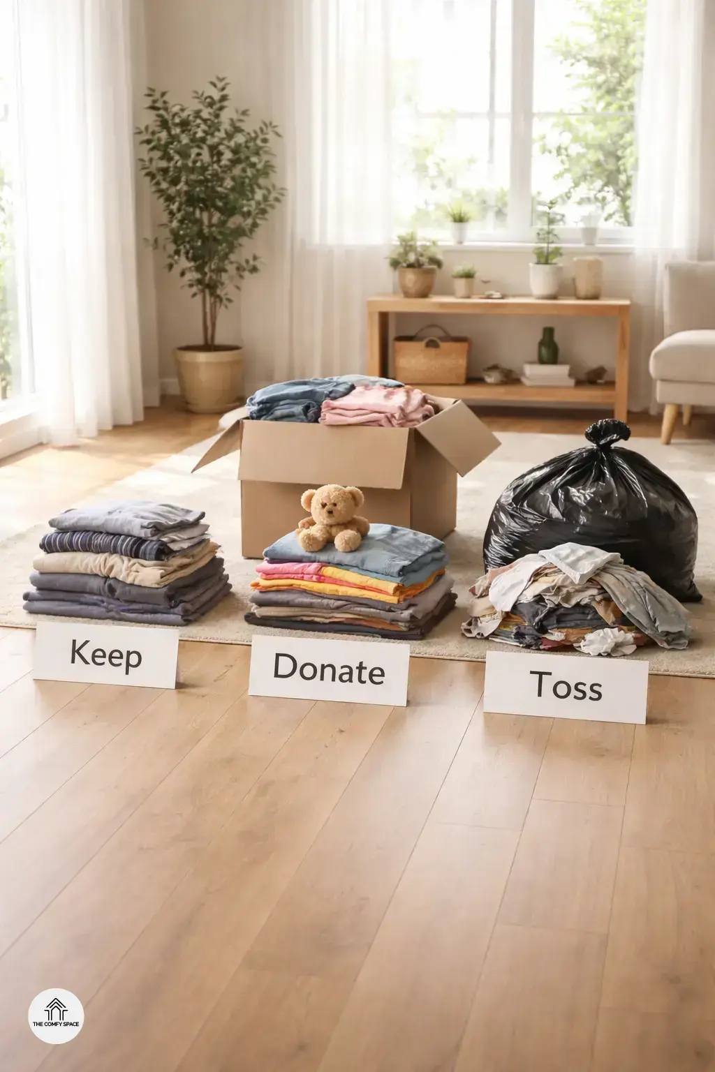 Sort Like a Pro: Keep, Donate, Toss