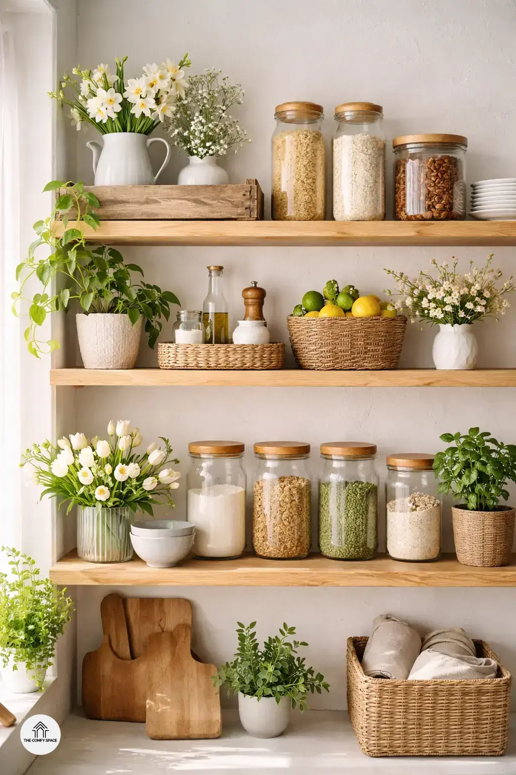 Welcome Spring with a Fresh Open Shelving Makeover