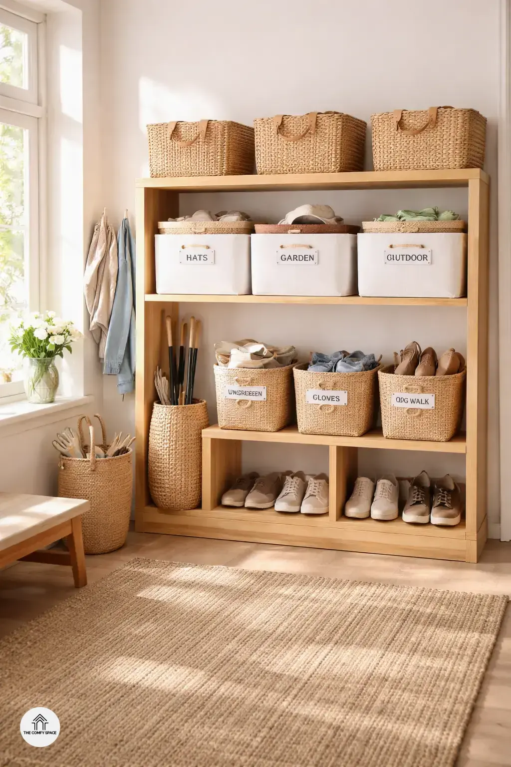 Incorporating Stylish Baskets and Bins to Store Spring Essentials