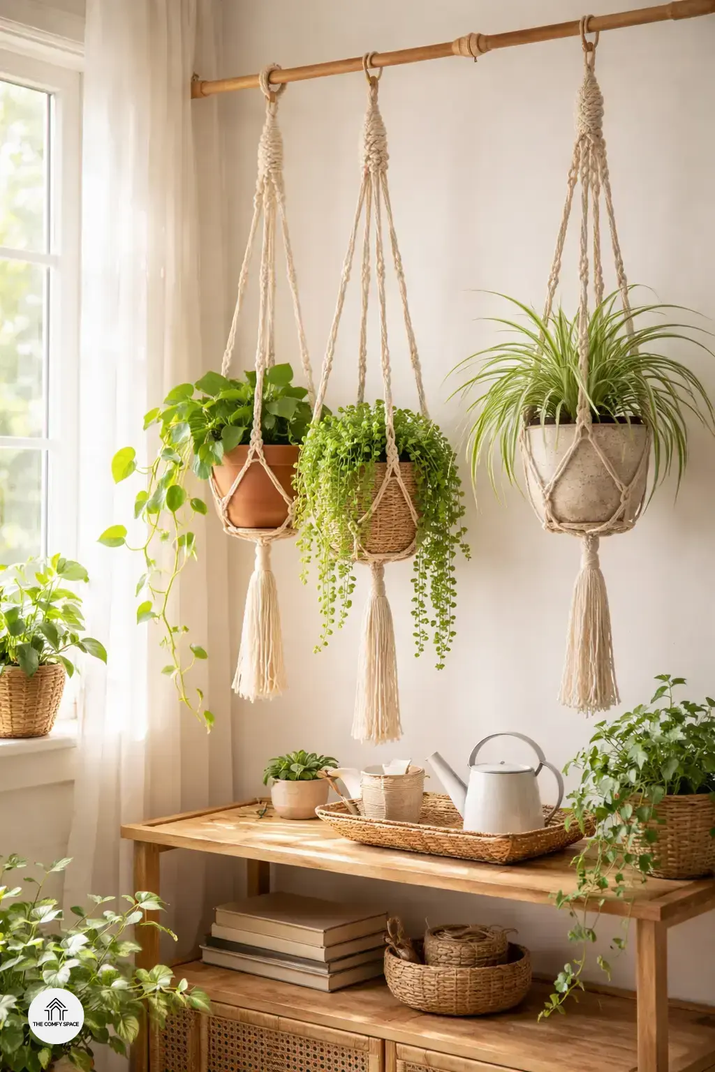 Welcome Spring with DIY Macrame Plant Hangers