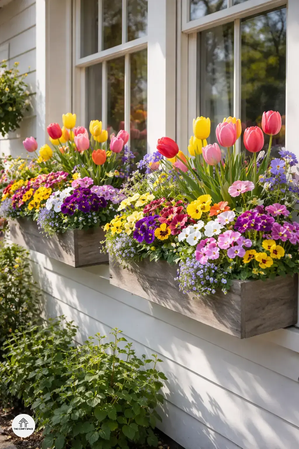Welcome Spring with Blooming Window Boxes