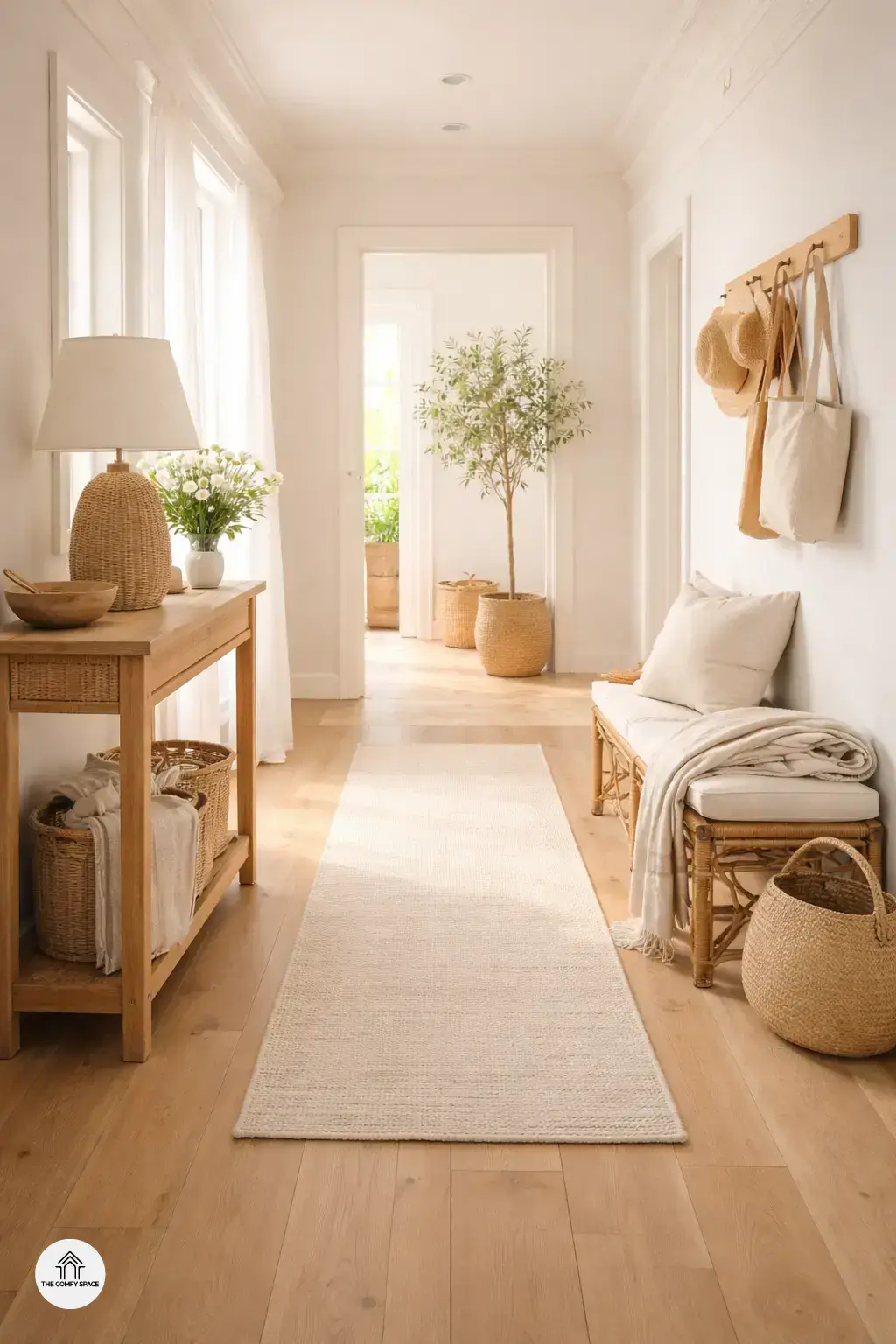 Texture and Materials: Spring-Inspired Hallway Decor
