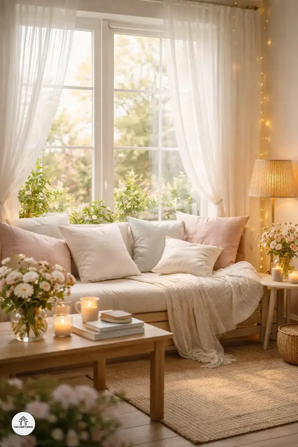 Incorporate Natural Light and Cozy Lighting Alternatives