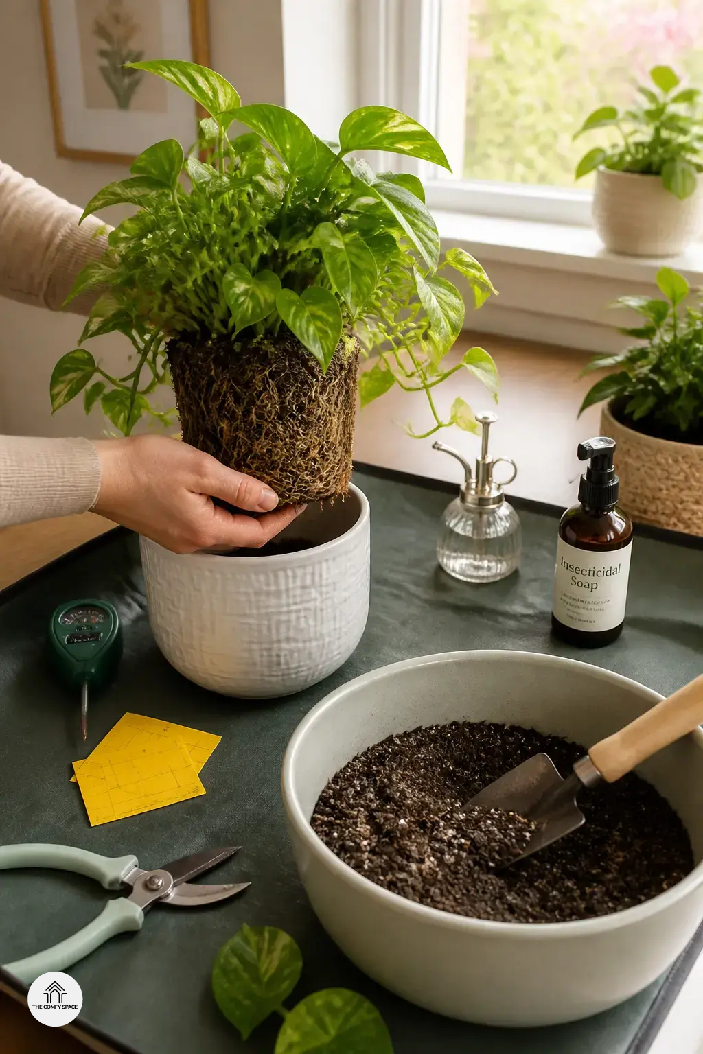 Repotting, Pest Checks, and Store-Bought Solutions