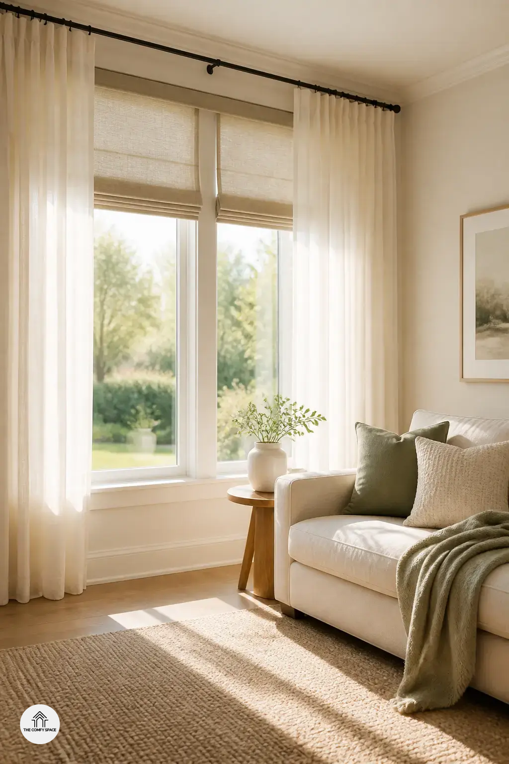 Layer Curtains with Shades for Flexibility